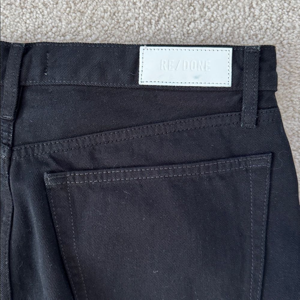 Re/Done 90's High-Rise Loose Baggy Straight-Leg Jeans 32" Black Sz29 - Picture 10 of 12